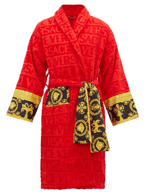 versace bath robe men|versace robe for men sale.